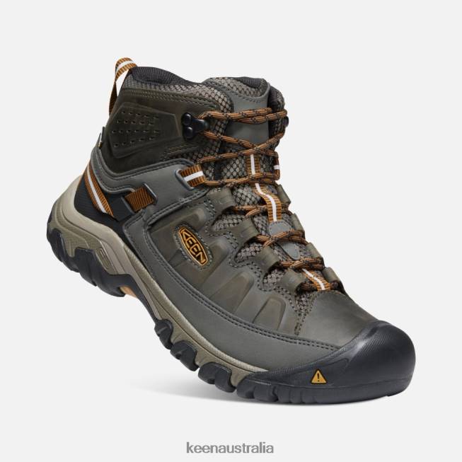 H68B492 Black Olive-Golden Brown Keen Targhee III Waterproof Mid