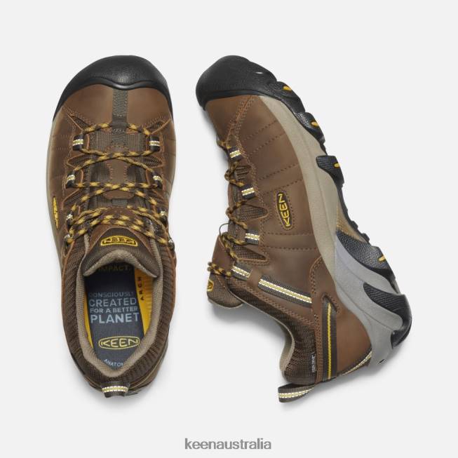 H68B497 Cascade Brown-Golden Yellow Keen Targhee II Waterproof