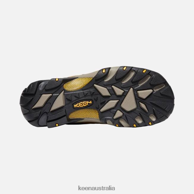 H68B498 Cascade Brown-Golden Yellow Keen Targhee II Waterproof Wide