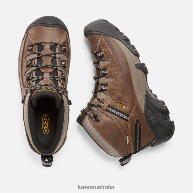 H68B500 Shitake-Brindle Keen Targhee II Waterproof Mid Wide
