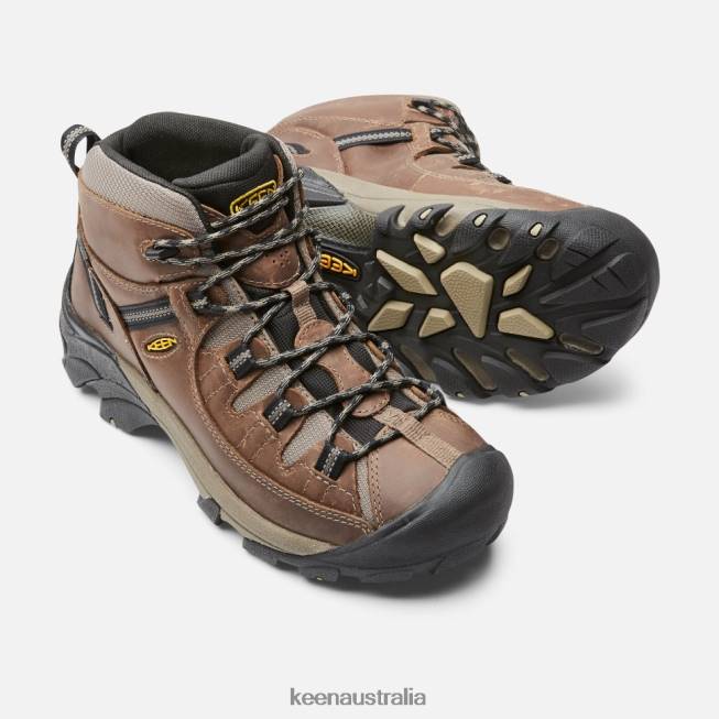 H68B500 Shitake-Brindle Keen Targhee II Waterproof Mid Wide