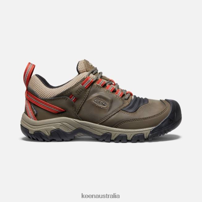 H68B504 TIMBERWOLF-KETCHUP Keen Ridge Flex Waterproof Wide