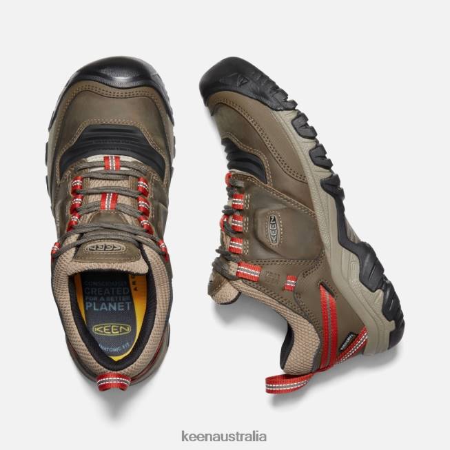 H68B504 TIMBERWOLF-KETCHUP Keen Ridge Flex Waterproof Wide