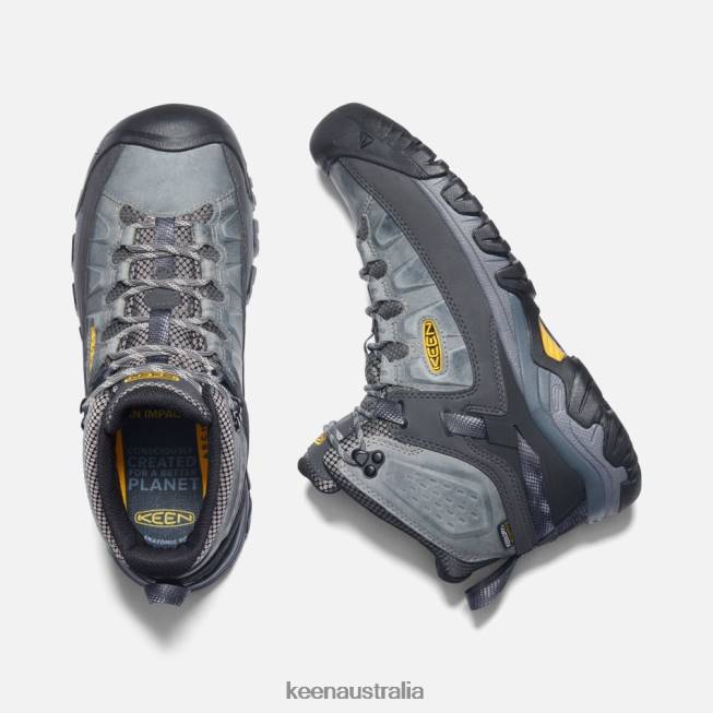 H68B265 Drizzle-Keen Yellow Keen Drizzle-Yellow Targhee III Waterproof Hiking Boots