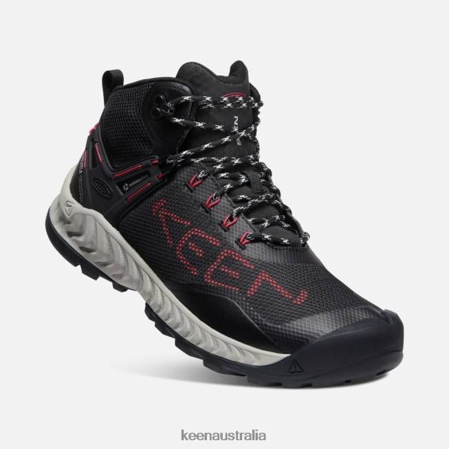 H68B402 Black-Red Carpet Keen NXIS EVO Waterproof Boot