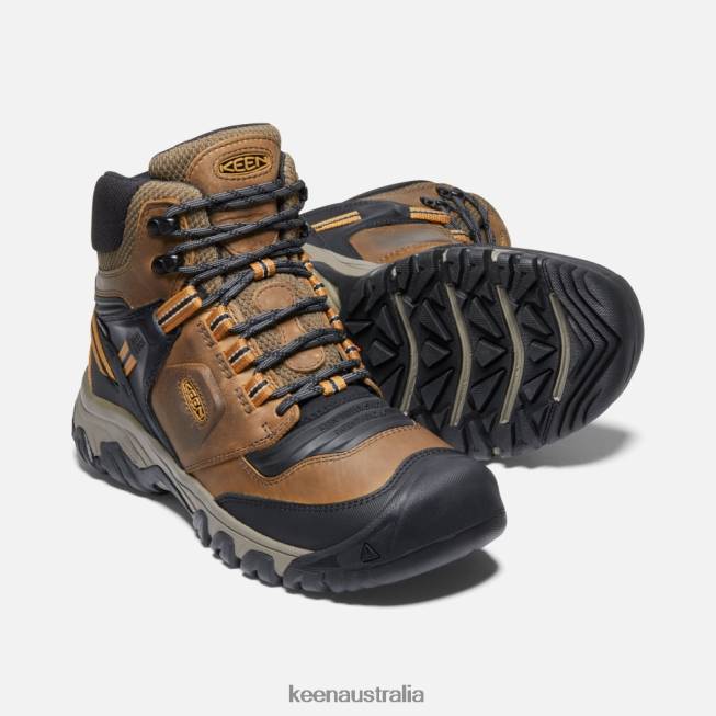 H68B478 Bison-Golden Brown Keen Ridge Flex Waterproof Boot Wide