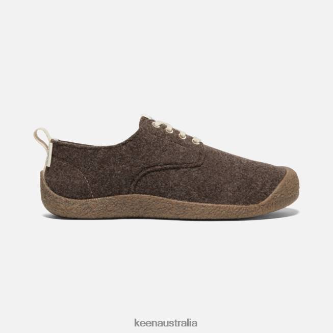 H68B489 Brown Felt-Birch Keen Mosey Derby Shoe