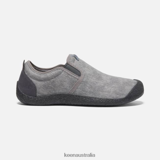 H68B298 Steel Grey-Magnet Keen Howser Canvas Slip-On