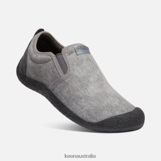 H68B298 Steel Grey-Magnet Keen Howser Canvas Slip-On