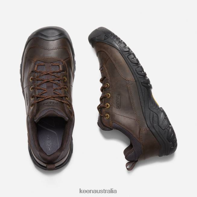 H68B516 Dark Earth-Mulch Keen Targhee III Oxford Wide Shoe