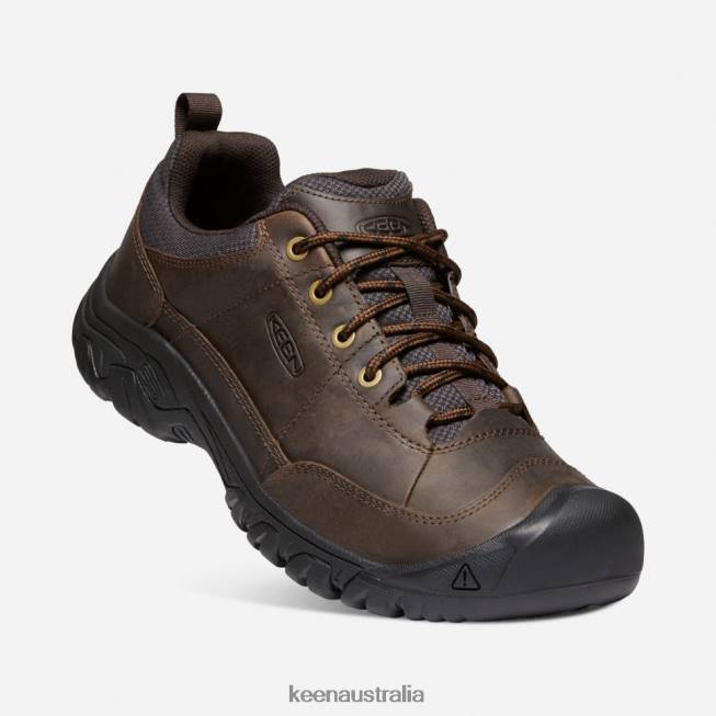 H68B516 Dark Earth-Mulch Keen Targhee III Oxford Wide Shoe