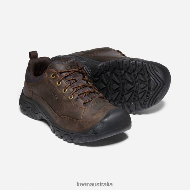 H68B516 Dark Earth-Mulch Keen Targhee III Oxford Wide Shoe