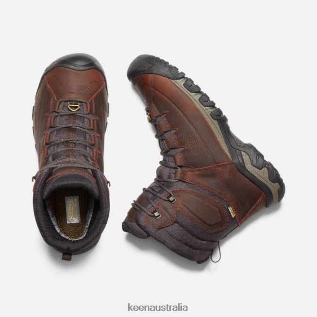 H68B520 Cocoa-Mulch Keen Targhee High Lace Waterproof Boot