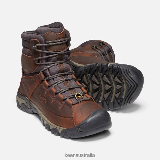 H68B520 Cocoa-Mulch Keen Targhee High Lace Waterproof Boot