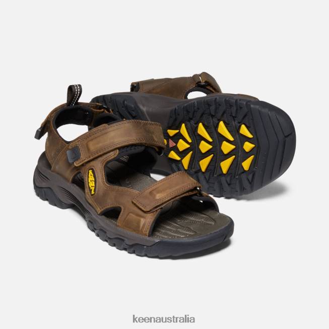 H68B522 Bison-Mulch Keen Targhee III Open Toe Sandal