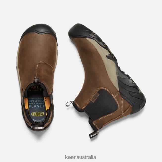 H68B527 Veg Brown-Black Keen Targhee II Chelsea