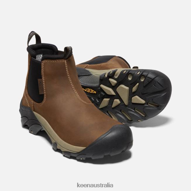 H68B527 Veg Brown-Black Keen Targhee II Chelsea