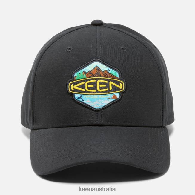 H68B450 Black Keen Badge Hat
