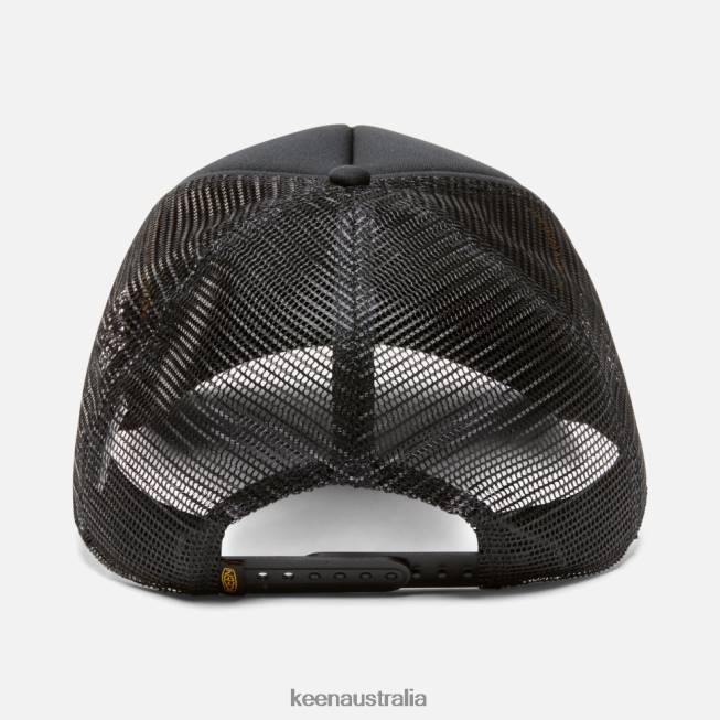 H68B466 Black Keen Faceted Mtn Hat
