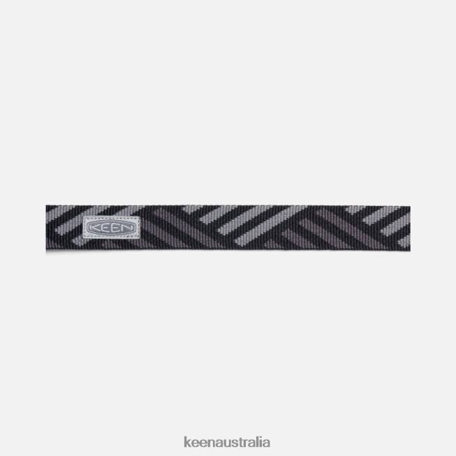 H68B440 Black-Steel Grey Keen Dog Collar