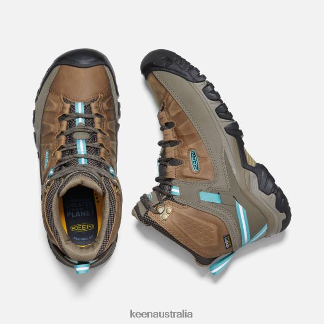 H68B173 Toasted Coconut-Porcelain Keen Targhee III Waterproof Hiking Boots