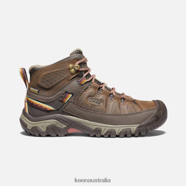 H68B176 Bungee Cord-Redwood Keen Targhee III Waterproof Hiking Boots