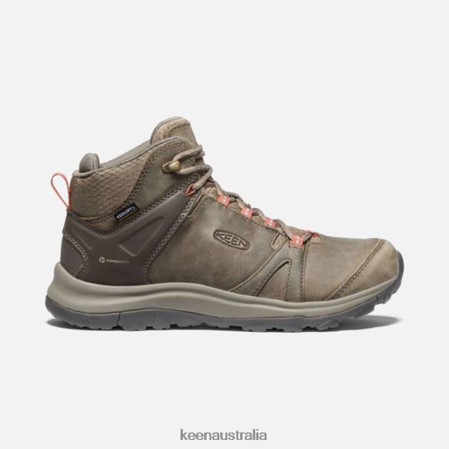 H68B178 Brindle-Redwood Keen Terradora II Leather Mid Waterproof Hiking Boots