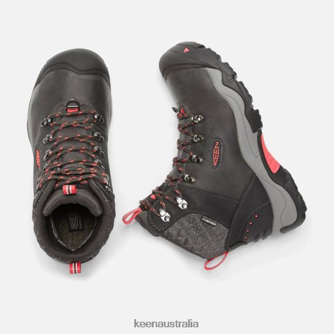 H68B185 Black-Rose Keen Revel III Hiking Boots