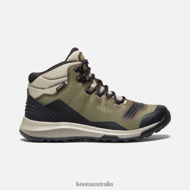 H68B188 Capulet Olive-Rosin Keen Tempo Flex Waterproof Hiking Trainer Boots