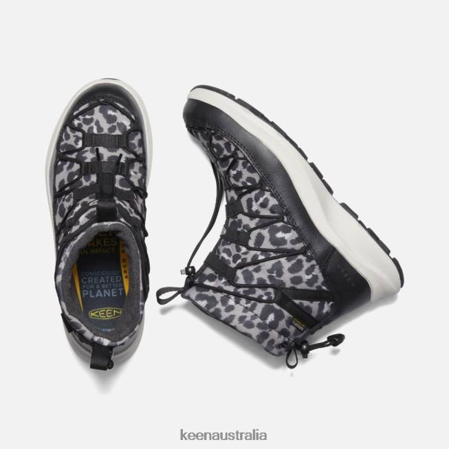 H68B193 Animal Print-Silver Birch Keen UNEEK SNK II Waterproof Chukka
