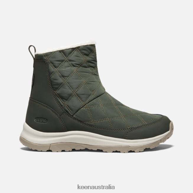 H68B196 Rosin-Dark Olive Keen Terradora II Wintry Waterproof Pull-on Boot