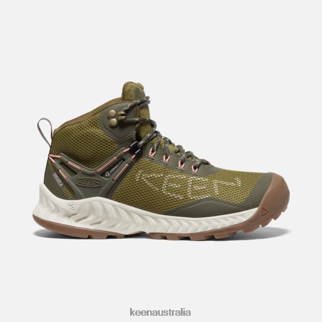 H68B403 Olive Drab-Birch Keen NXIS EVO Waterproof Boot