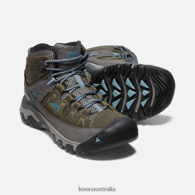 H68B316 Magnet-Atlantic Blue Keen Targhee III Waterproof Boot Wide