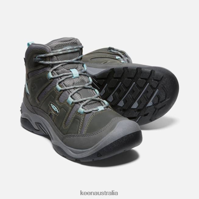 H68B317 Steel Grey-Cloud Blue Keen Circadia Waterproof Boot Wide