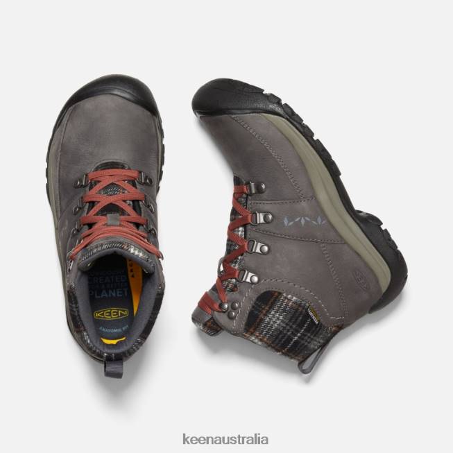 H68B341 Magnet-Black Plaid Keen Kaci III Winter Waterproof Boot