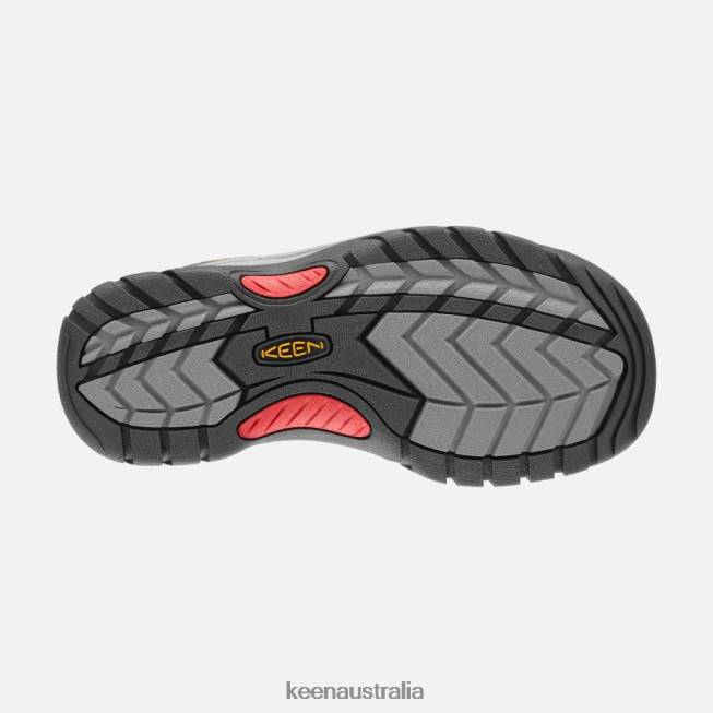 H68B110 Midnight Navy-Hot Coral Keen Venice H2 Sandals