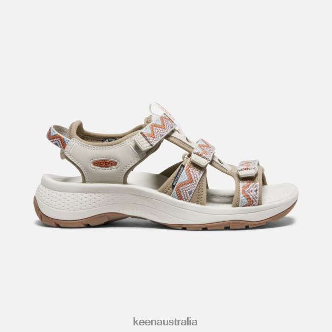 H68B30 Chevron-Timberwolf Keen Astoria West Open-Toe Sandals