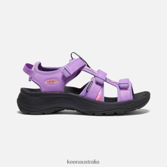 H68B31 Tye Dye-Purple Keen Astoria West Open-Toe Sandals