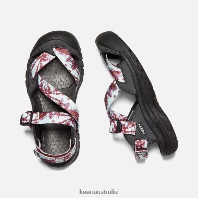 H68B36 Blue Glass-Black Keen Zerraport II Sandals