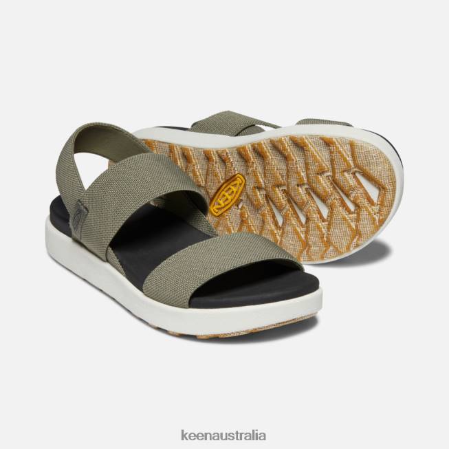 H68B380 Dusty Olive Keen Elle Backstrap Sandal