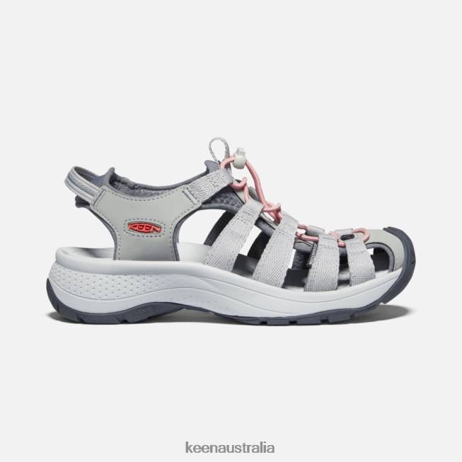 H68B41 Grey-Coral Keen Astoria West Sandals