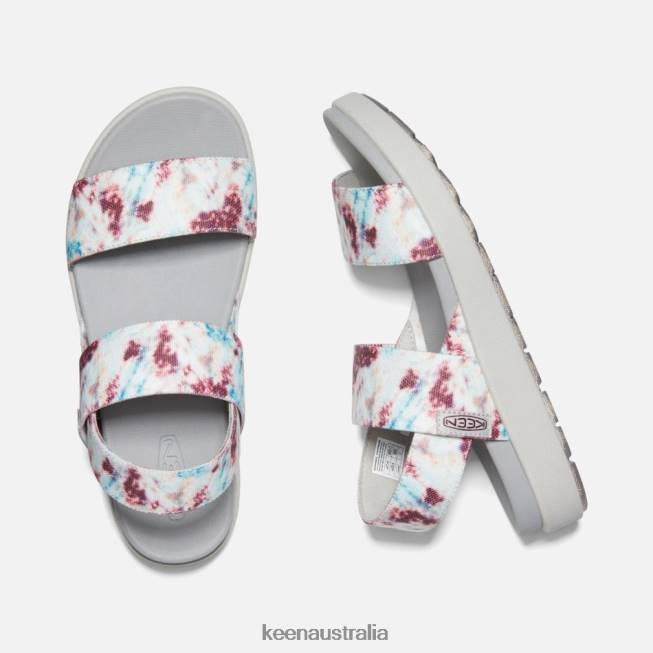 H68B46 Andorra-Tie Dye Keen Elle Backstrap Casual Sandals