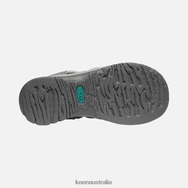 H68B55 Medium Grey-Peacock Green Keen Whisper