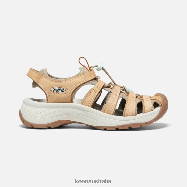 H68B69 Doe-Blue Glass Keen Astoria West Leather Sandal