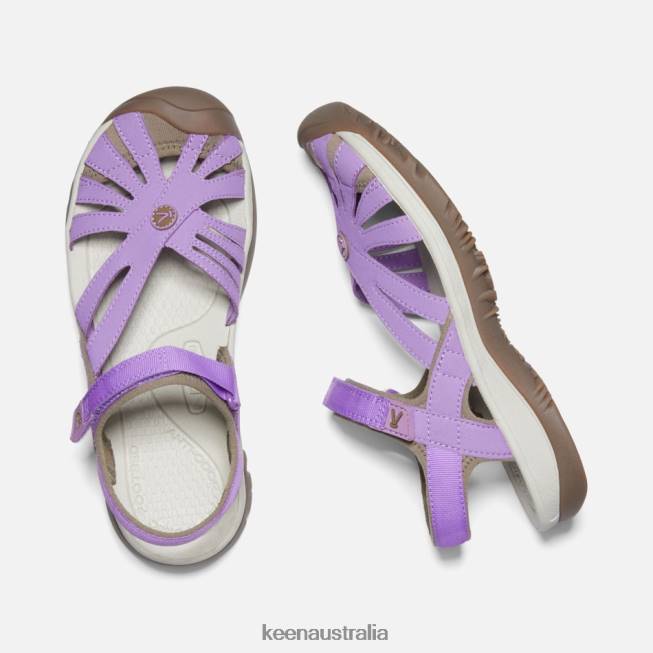 H68B76 Chalk Violet-Brindle Keen Rose Sandal
