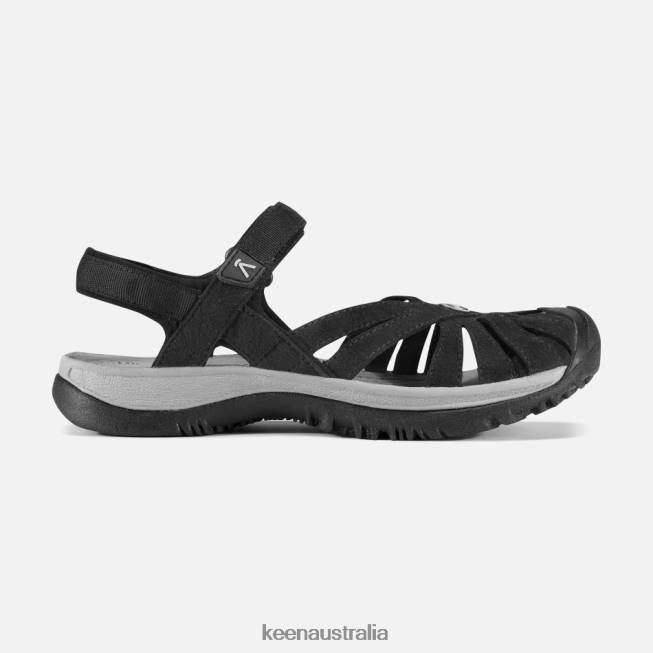 H68B77 Black-Neutral Gray Keen Rose Sandal