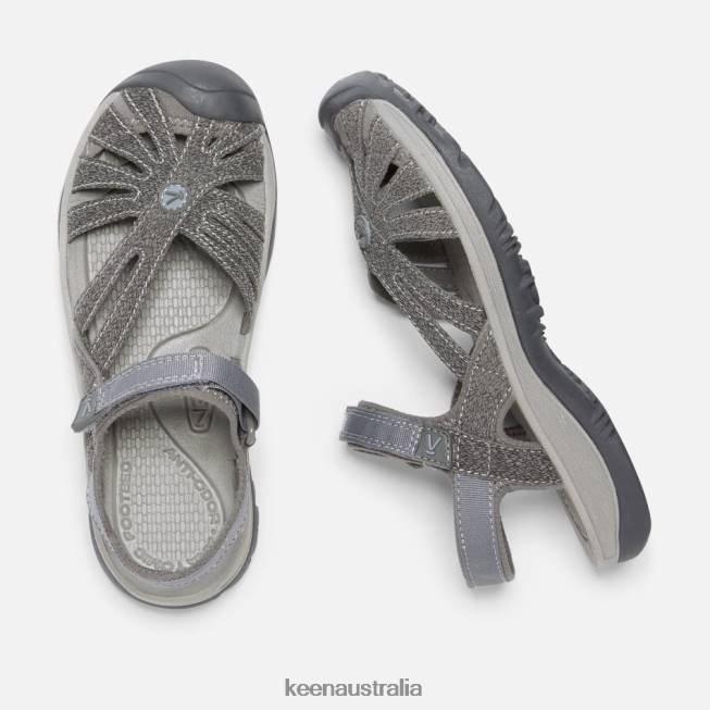 H68B79 Gargoyle-Raven Keen Rose Sandal