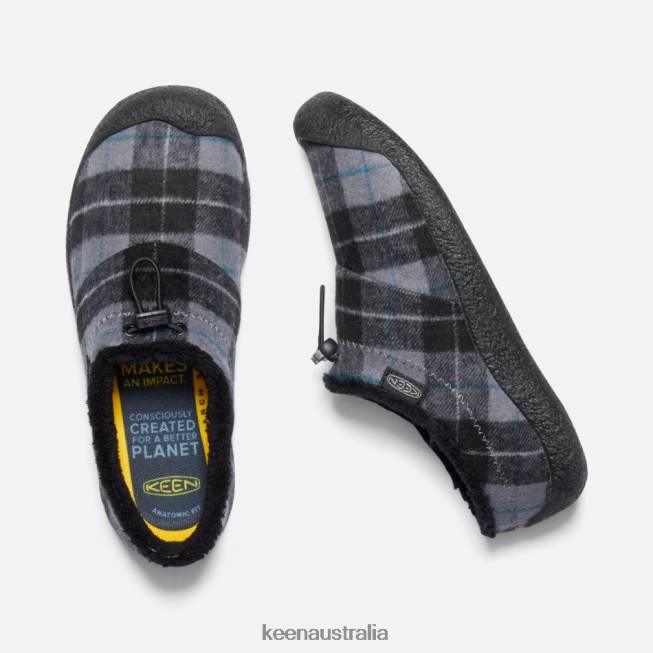 H68B86 Black Plaid-Black Keen Howser III Slide