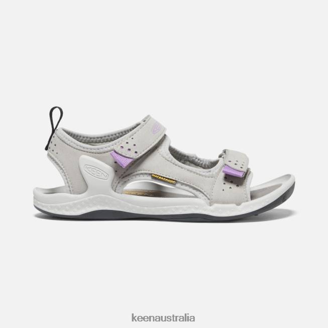 H68B97 Drizzle-English Lavender Keen Drift Creek Two-Strap Sandal