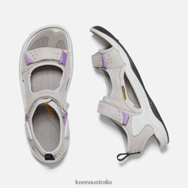 H68B97 Drizzle-English Lavender Keen Drift Creek Two-Strap Sandal